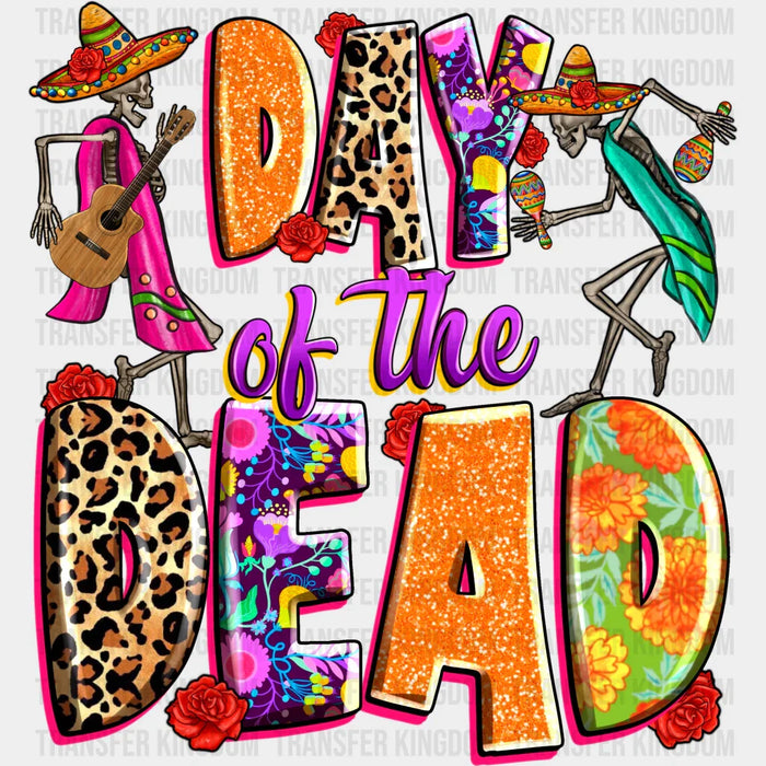 Day Of The Dead Skeletons - Day Of The Dead DTF heat transfer