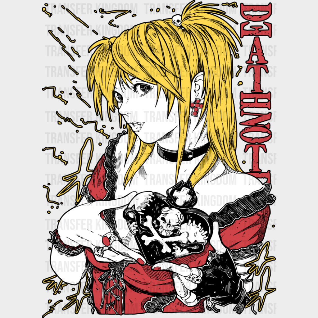 Death Note Misa Amane - Anime DTF Transfer