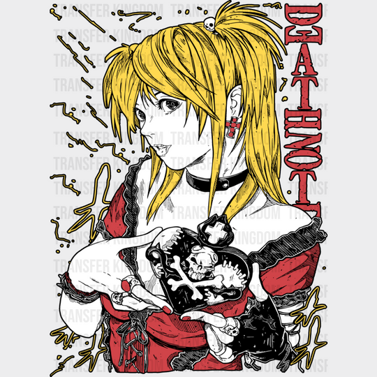 Death Note Misa Amane - Anime DTF Transfer
