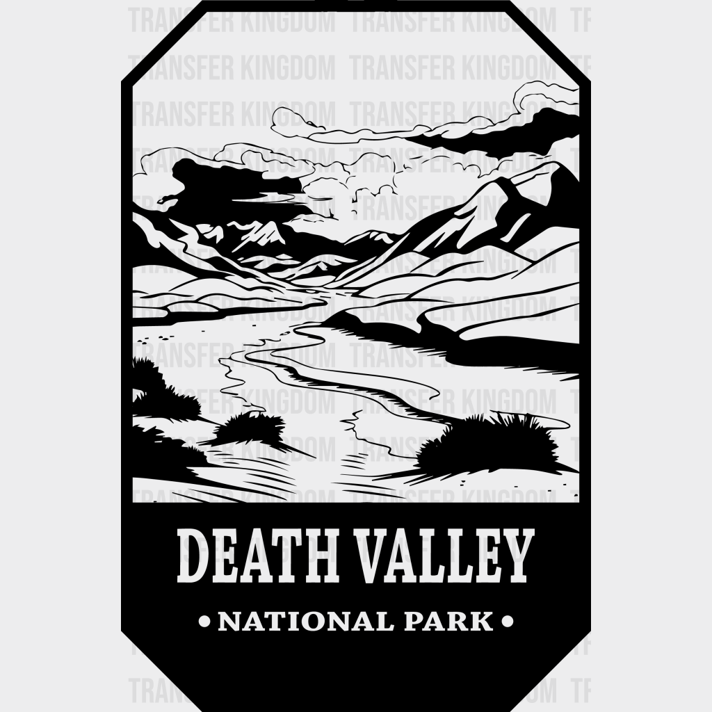 Death Valley National Park Design - Parks Dtf Transfers Unisex S & M (10’) / Dark Color See Imaging