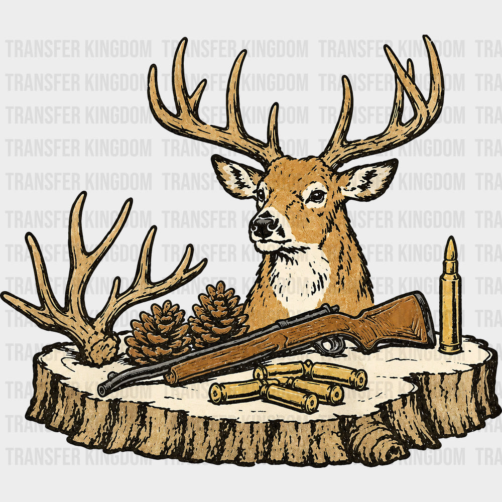 Deer & Rifle - Hunting DTF Transfers