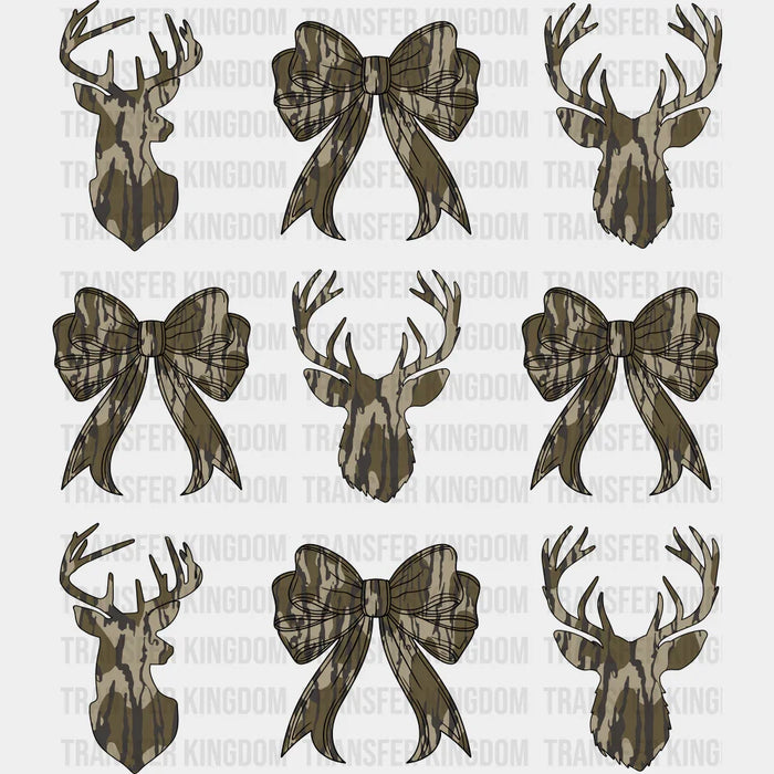 Deers And Ribbons - Hunting DTF Transfer