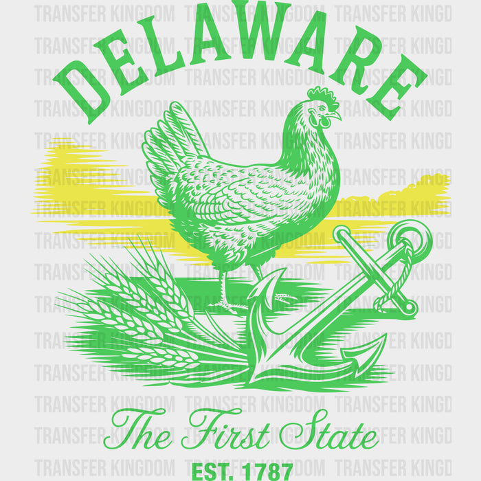 Delaware The First State - States & Cities DTF Transfer