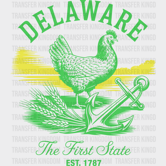 Delaware The First State - States & Cities DTF Transfer