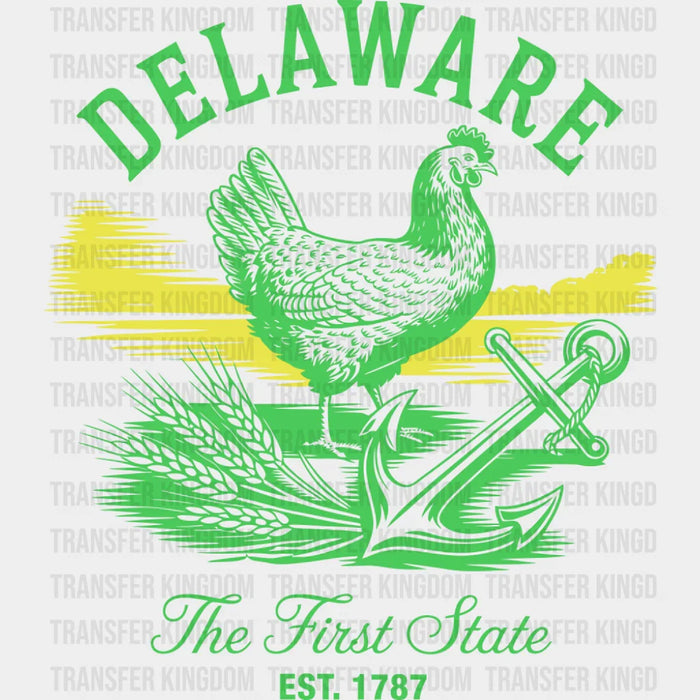 Delaware The First State - States & Cities DTF Transfer