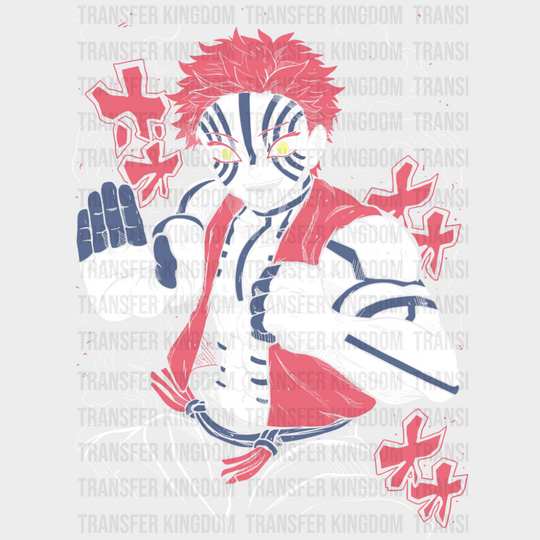 Demon Slayer Akaza - Anime DTF Transfer