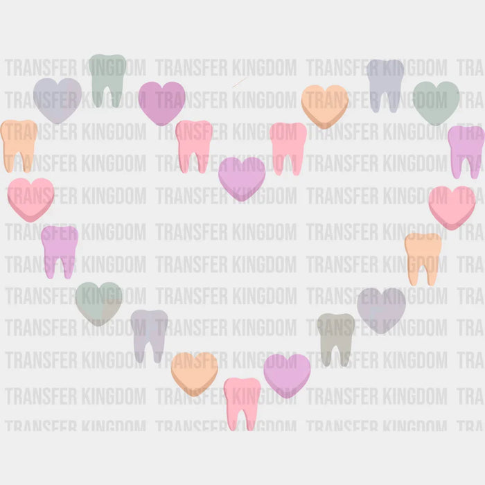Dentist's Heart Valentine's Day Design - DTF heat transfer
