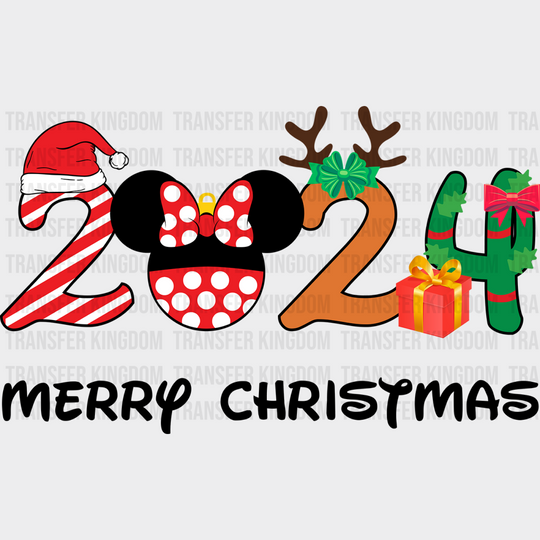 Disney 2024 Merry Christmas - Christmas DTF Transfer - Transfer Kingdom