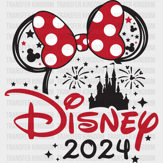 Disney 2024 New Year Dtf Transfer Unisex - S & M (10’) / Minnie Design See Imaging