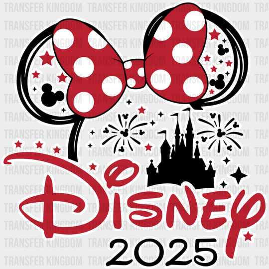 Disney 2025 Mickey And Minnie - Iron On Dtf Transfer Unisex S & M (10’’) / Light Color Design