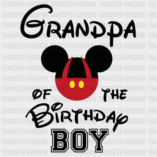 Disney Birthday Boy Family Mickey And Minnie Ears Design - Dtf Heat Transfer