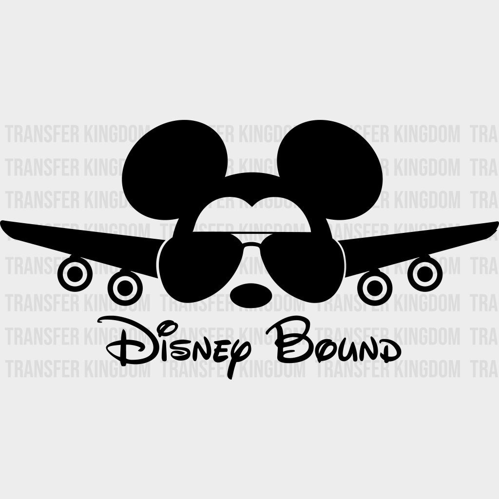 Disney Bound Dtf Transfer Unisex - S & M (10’) / Dark Color Design See Imaging