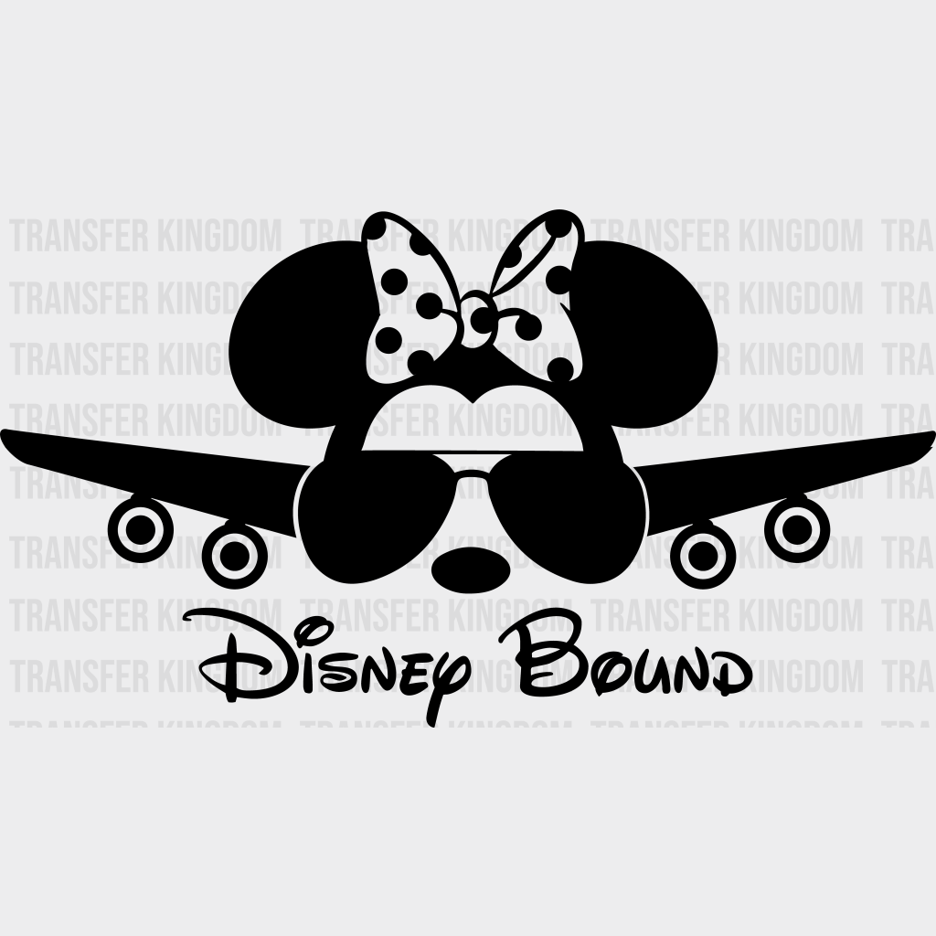 Disney Bound Minnie Dtf Transfer Unisex - S & M (10’) / Dark Color Design See Imaging