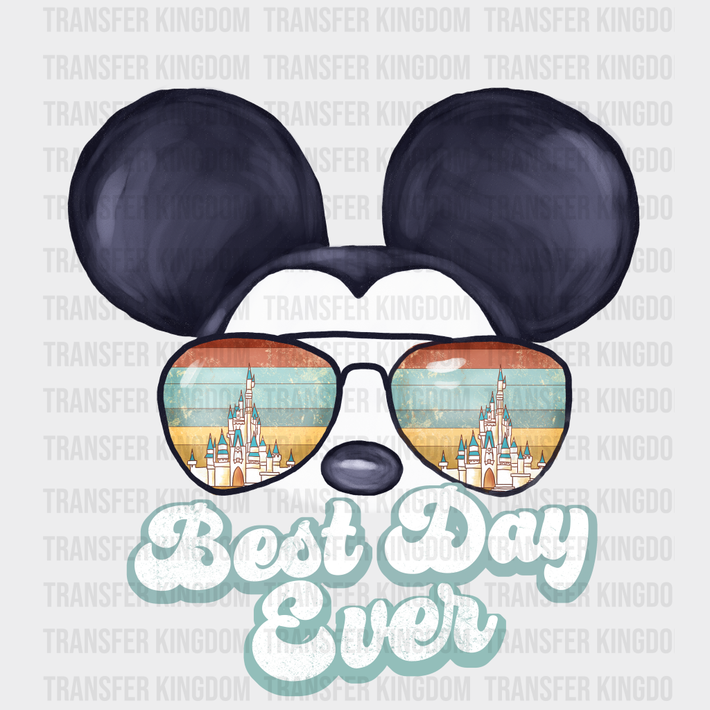 Disney Castle Best Day Ever Mickey And Minnie Aviator Sunglasses Design - Dtf Heat Transfer Unisex S