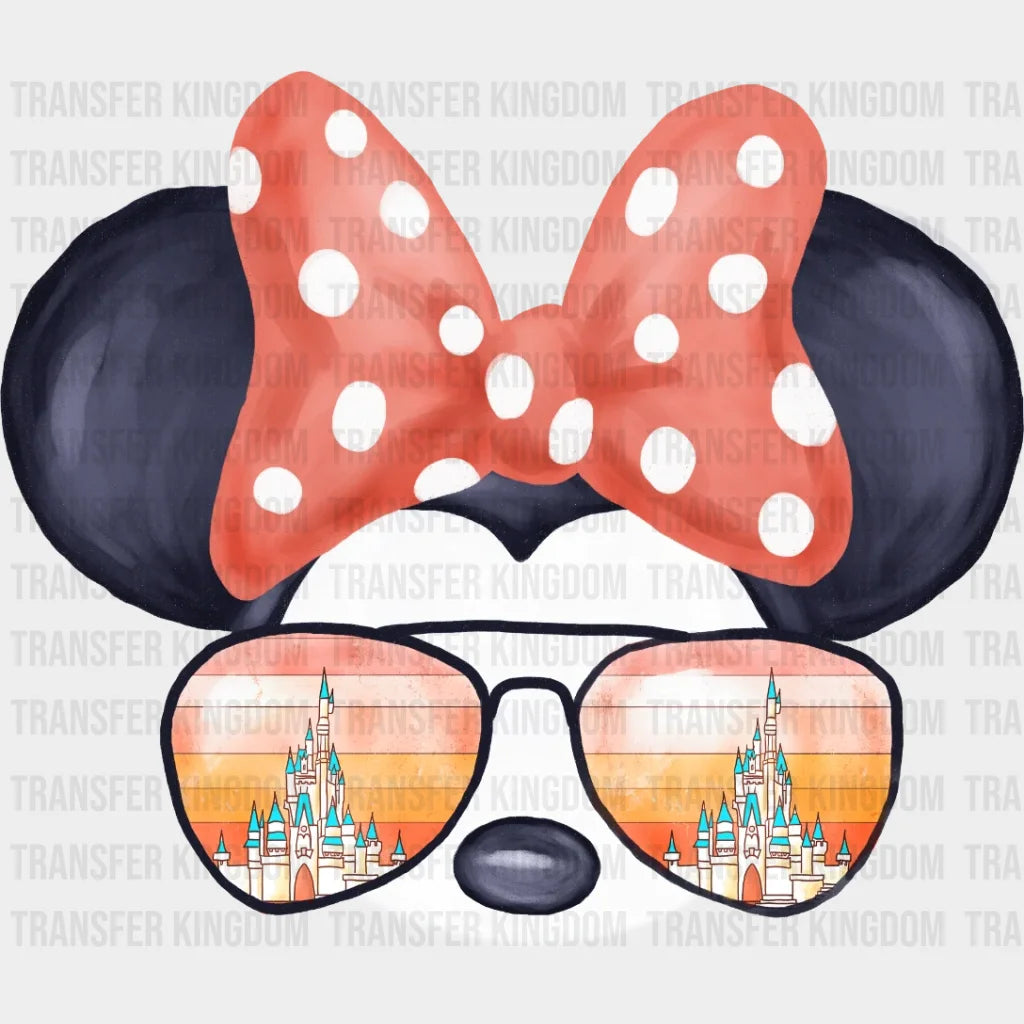 Disney Castle Sunglasses Mickey And Minnie Design - Dtf Heat Transfer