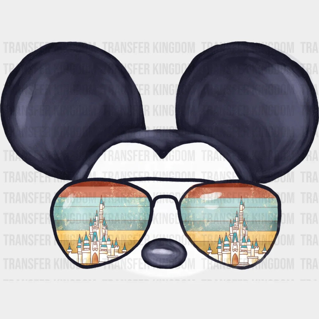 Disney Castle Sunglasses Mickey And Minnie Design - Dtf Heat Transfer