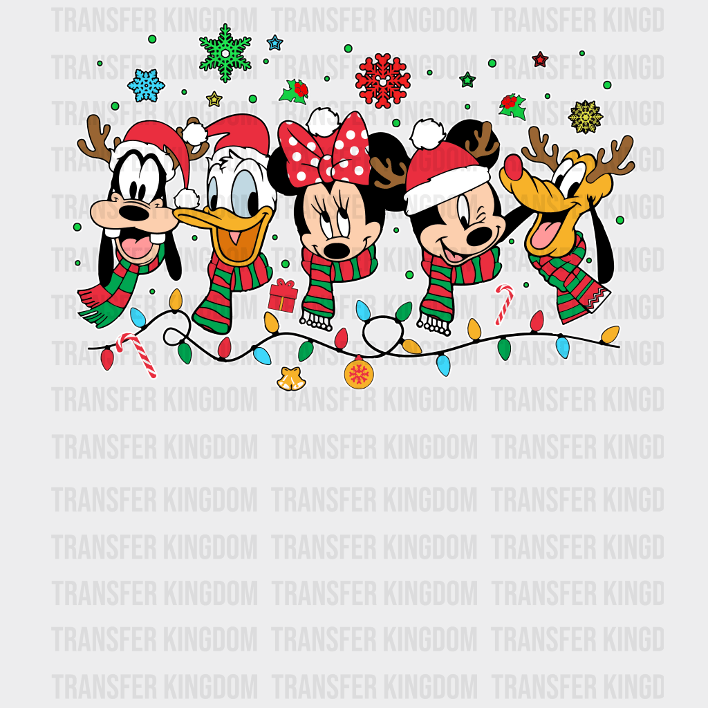 Disney Characters Christmas Design - Dtf Heat Transfer