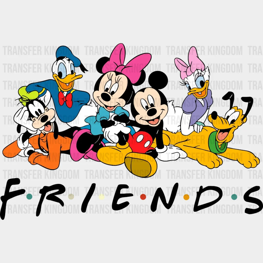 Disney Characters Friends - Mickey Minnie Duffy Duck Daisy Goofy Pluto Design Dtf Heat Transfer