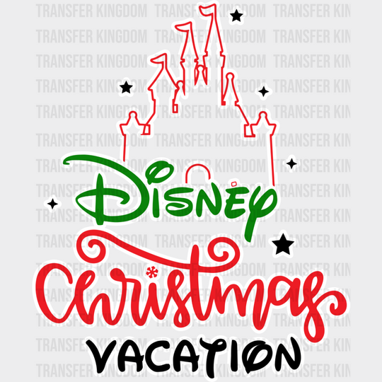 Disney Christmas Vacation - Iron On Dtf Transfer Unisex S & M (10’’) / Light Color Design See