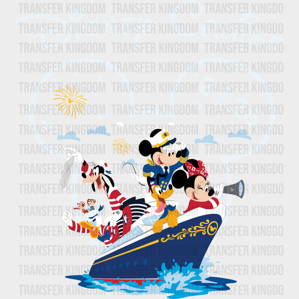 Disney Cruise 2025 - Iron On Dtf Transfer Unisex S & M (10’’) / Mickey Light Color Design (See