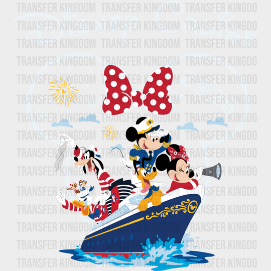 Disney Cruise 2025 - Iron On Dtf Transfer Unisex S & M (10’’) / Minnie Light Color Design (See