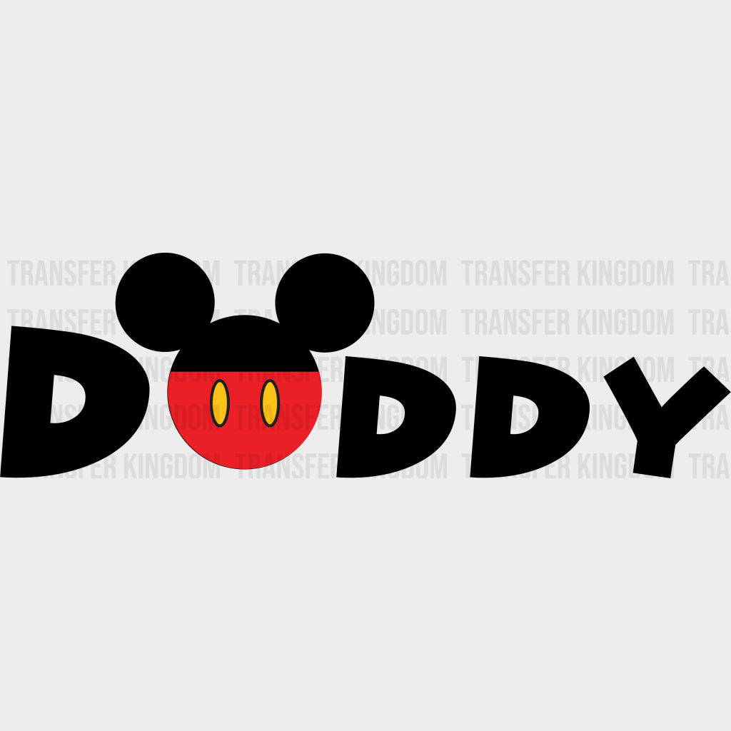 Disney Daddy And Mommy Design - Dtf Heat Transfer Unisex S & M ( 10 ) / Dark Color (See Imaging)