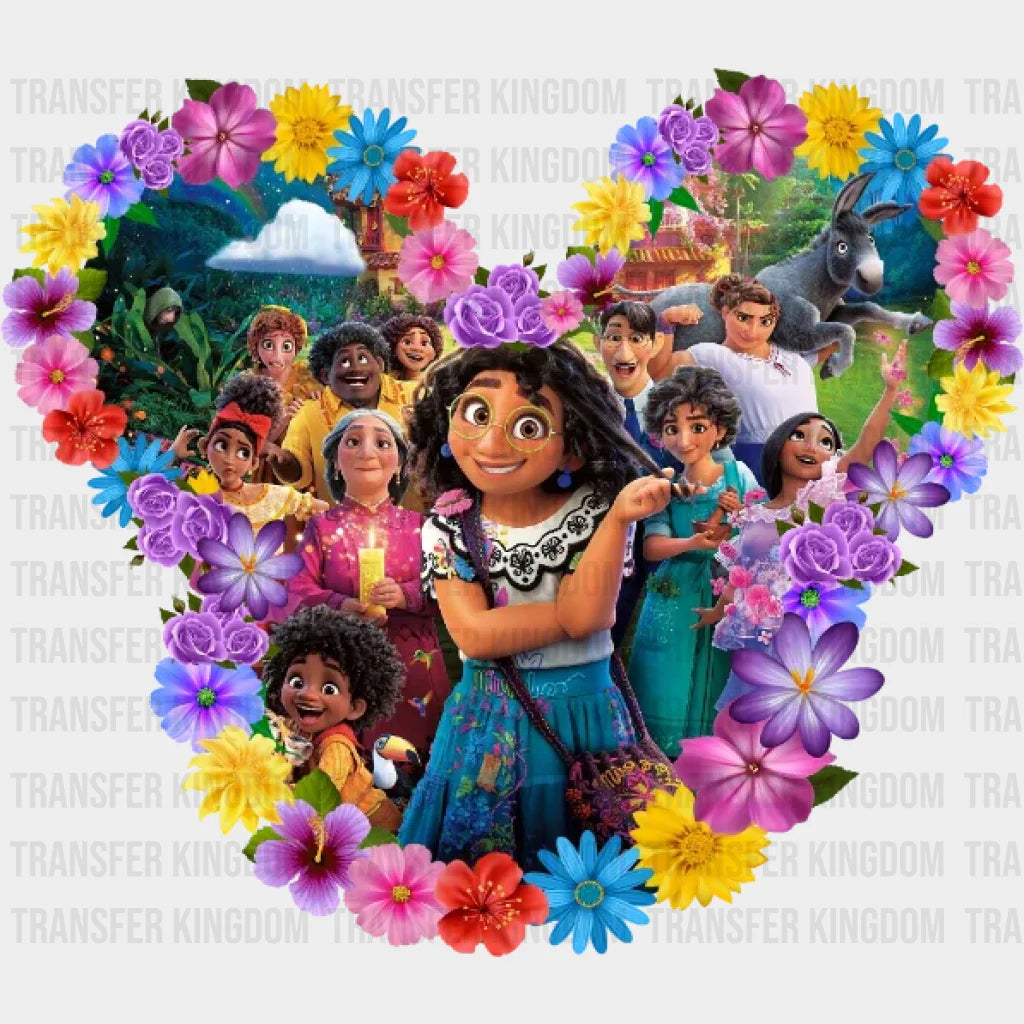 Disney Encanto Family Flower Design - Dtf Heat Transfer