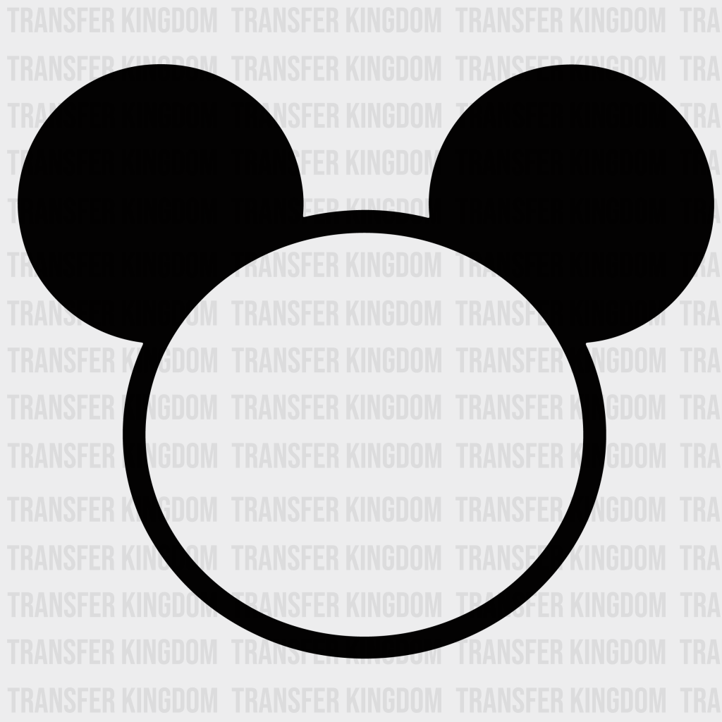 Disney Mickey And Minnie Family Group Monogram Design - Dtf Heat Transfer Unisex S & M ( 10 ) / (See