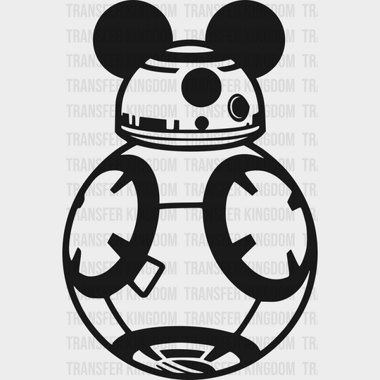 Disney Mickey And Minnie Robots Design - Dtf Heat Transfer Unisex S & M ( 10 ) / Bb8 Robot Dark