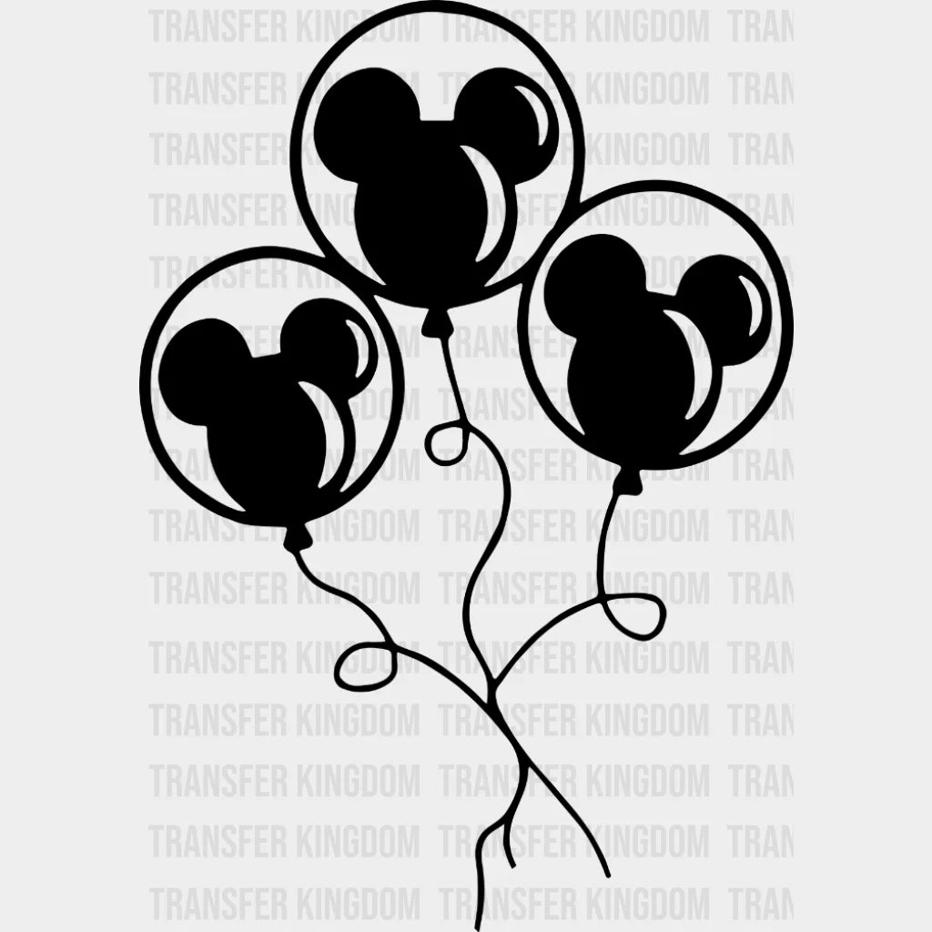 Disney Mickey Head Balloons Design - DTF heat transfer