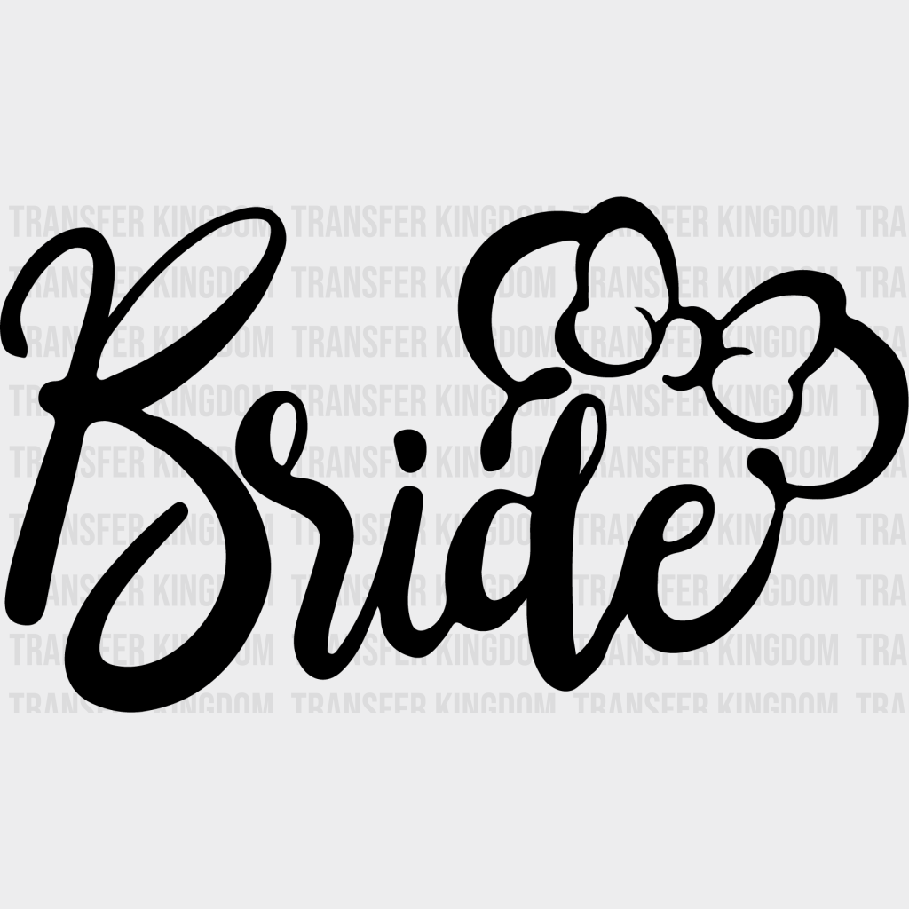 Disney Minnie Bride And Mickey Groom Design - Dtf Heat Transfer Unisex S & M ( 10 ) / Dark Color See