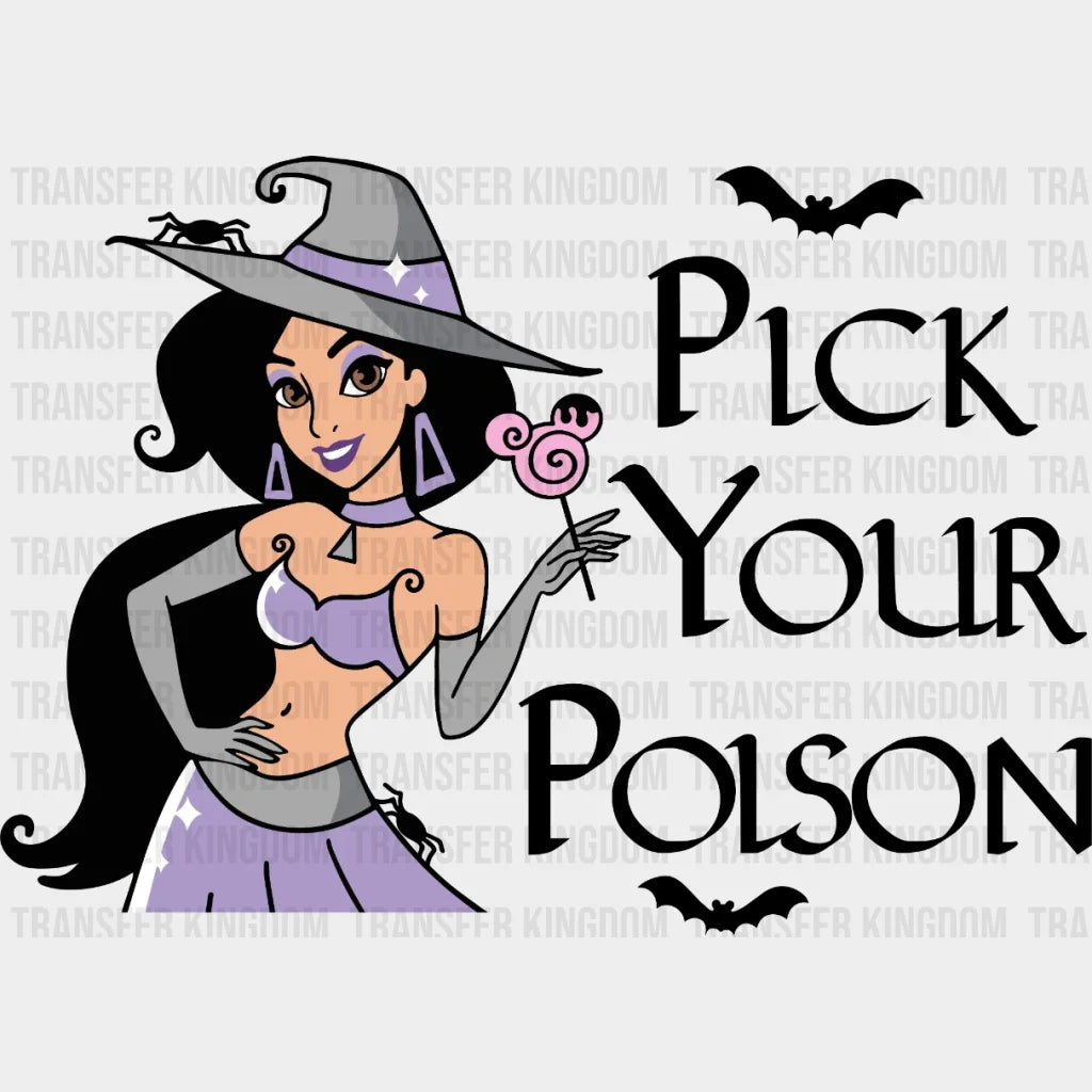 Disney Princess Pick Your Poison Design - Dtf Heat Transfer