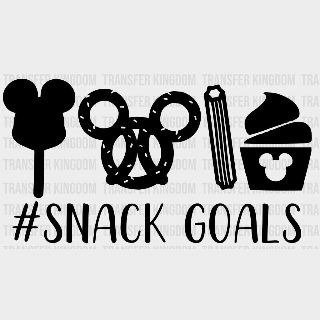 Disney Snackgoals Design - Dtf Heat Transfer Unisex S & M ( 10 ) / Dark Color (See Imaging)