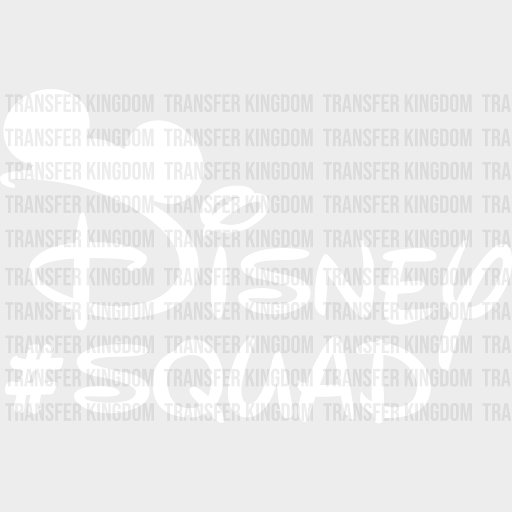 Disney Squad Dtf Transfer Unisex - S & M (10’) / Light Color Design See Imaging