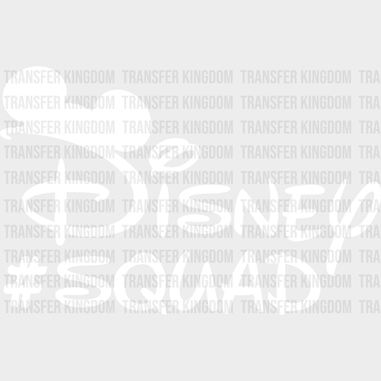 Disney Squad Dtf Transfer Unisex - S & M (10’) / Light Color Design See Imaging