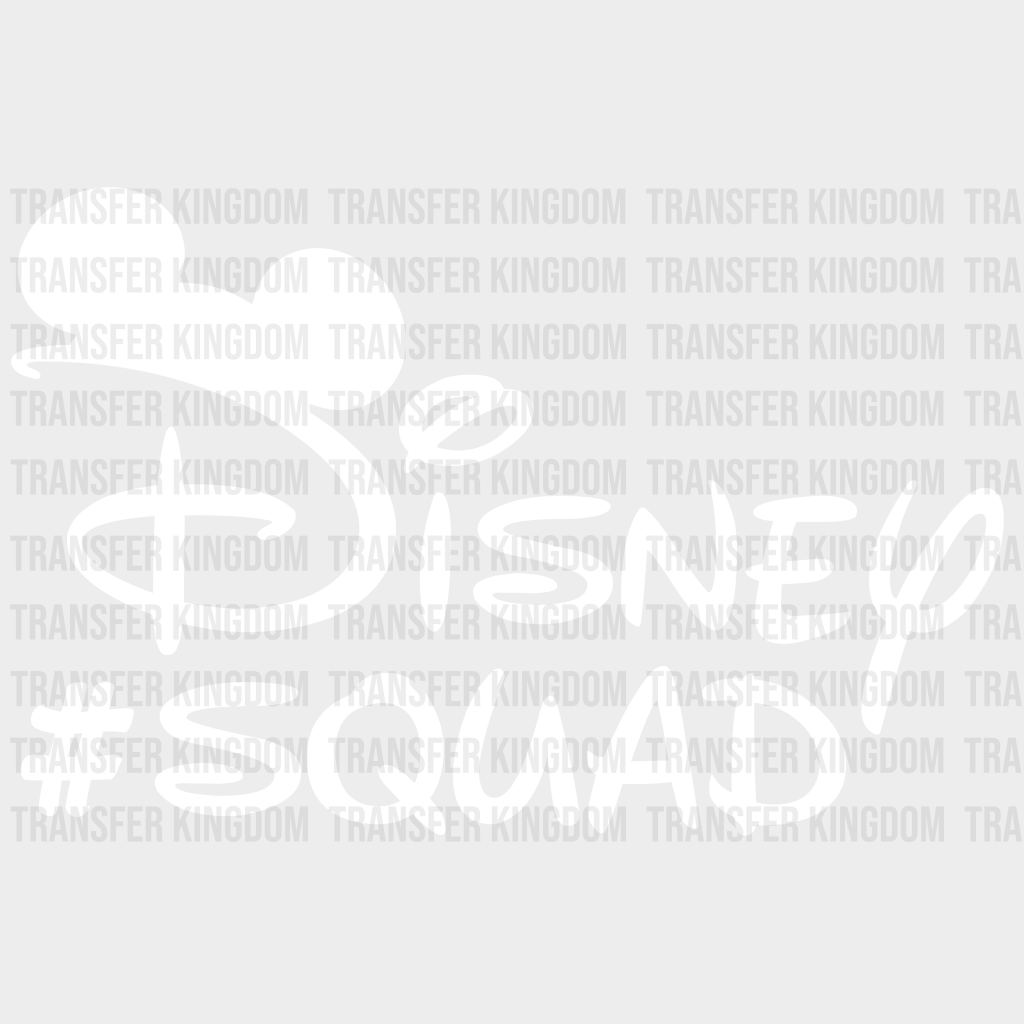 Disney #Squad Mickey And Minnie Design - Dtf Heat Transfer Unisex S & M ( 10 ) / Light Color (See