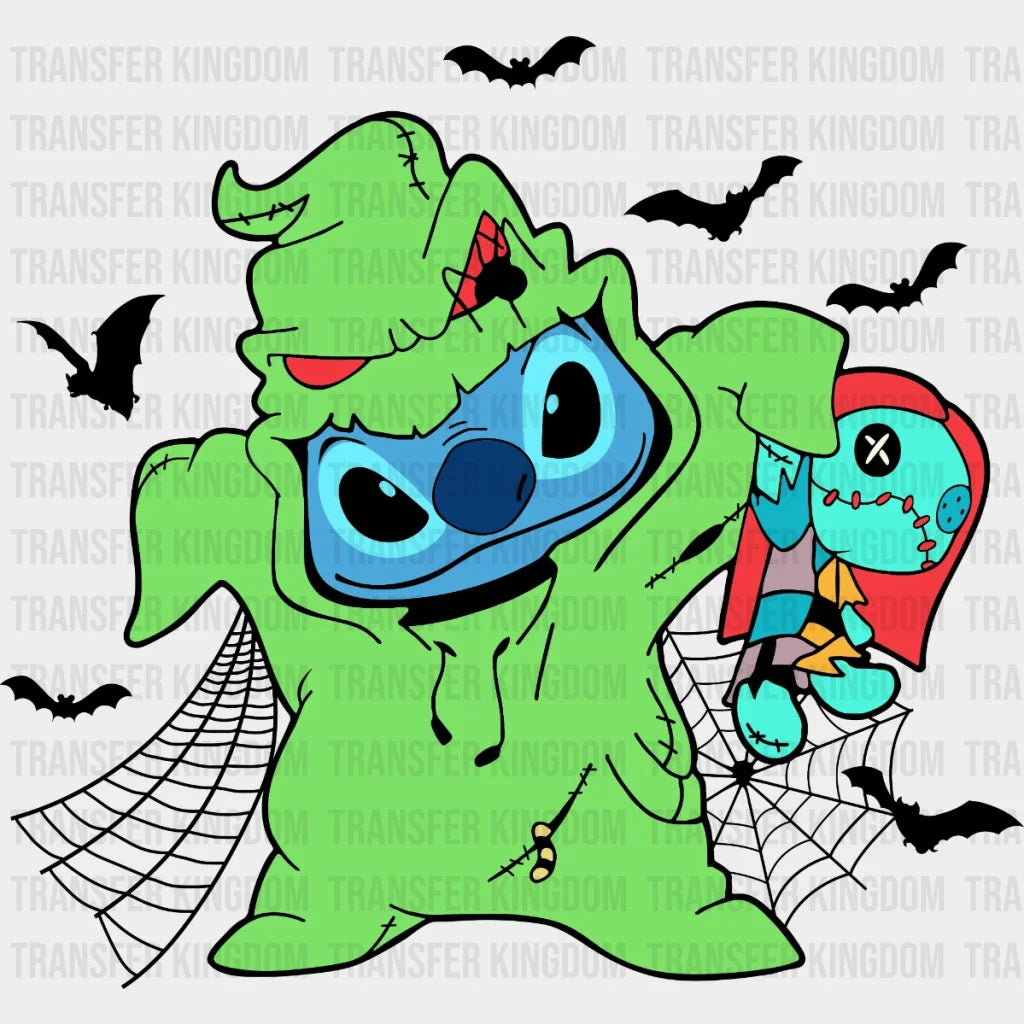 Disney Stitch Halloween Oogie Boogie Design - Dtf Heat Transfer