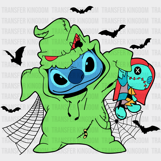 Disney Stitch Halloween Oogie Boogie Design - Dtf Heat Transfer Unisex S & M (10’) / Light Color