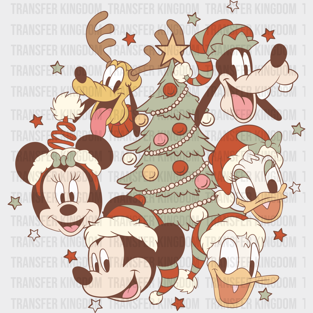 Disney Tree Christmas Design - Dtf Heat Transfer