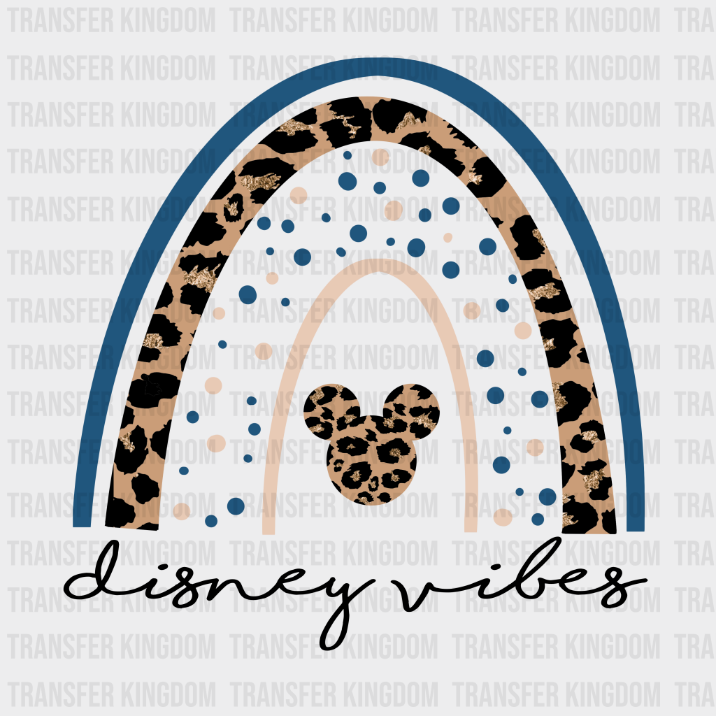 Disney Vibes Rainbow Dtf Transfer Unisex - S & M (10’) / Dark Color Design See Imaging