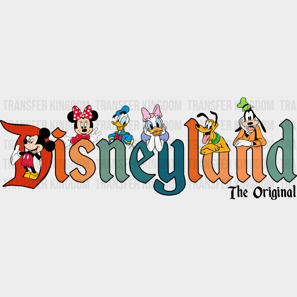 Disneyland The Original Disney Dtf Transfer Unisex - S & M (10’) / Dark Color Design See Imaging