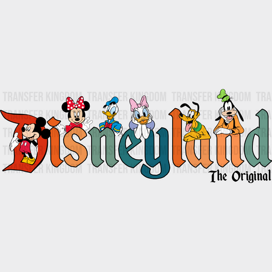 Disneyland The Original Disney Dtf Transfer Unisex - S & M (10’) / Dark Color Design See Imaging