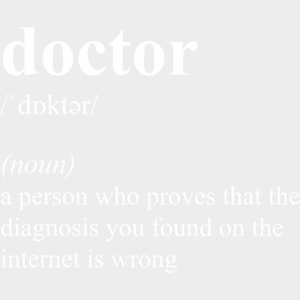 Doctor Definition - Medical School DTF Transfers transfer-kingdom Light Color Design (See Imaging)