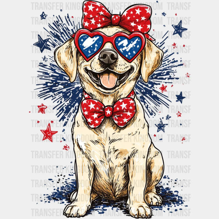 Dog And Fireworks - 4th Of July DTF Transfer