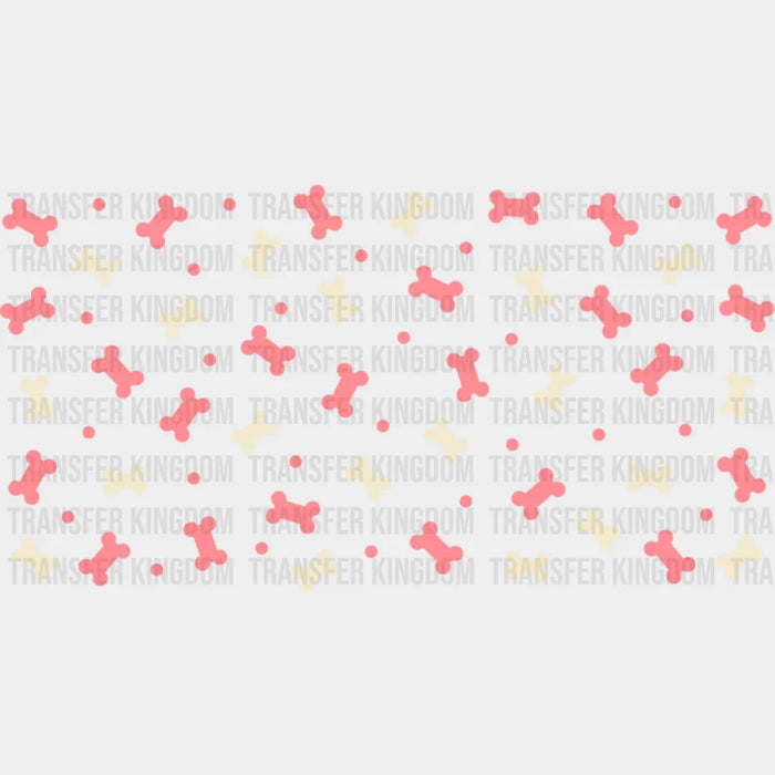 Dog Bone Treat - Pets Cup Wrap UV Sticker Permanent UV DTF Decal