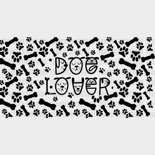 Dog Lover - Pets Cup Wrap Uv Sticker Permanent Dtf Decal