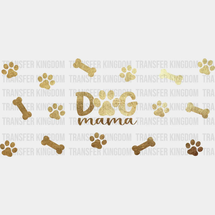 Dog Mama Paw Design - Pets Cup Wrap UV Sticker Permanent UV DTF Decal