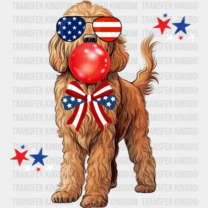 Dog With Glasses - 4th Of July DTF Transfer