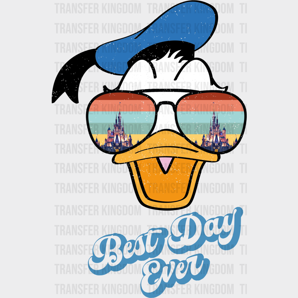 Donald Best Day Ever Disney Dtf Transfer