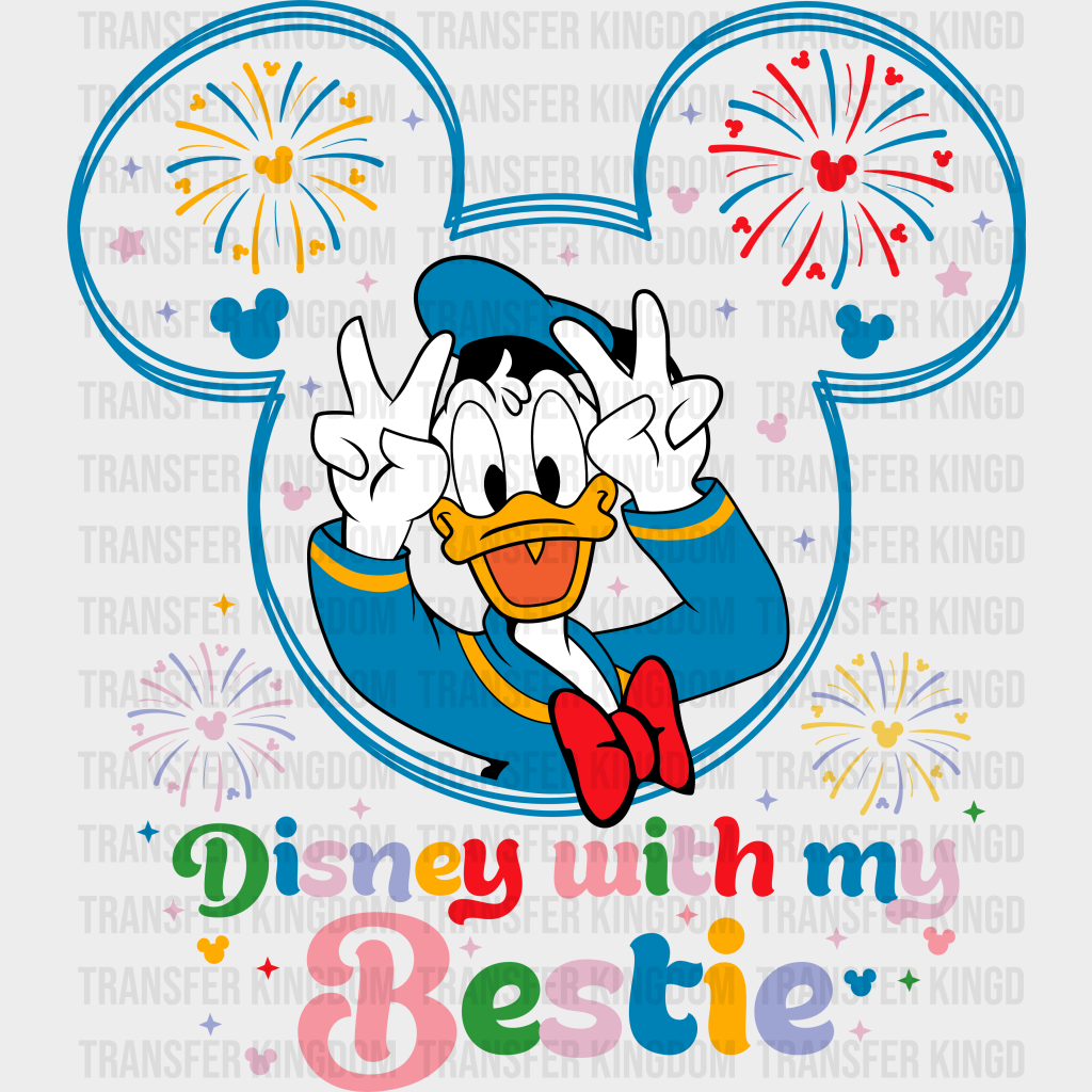 Donald Disney With Me Bestie Dtf Transfer